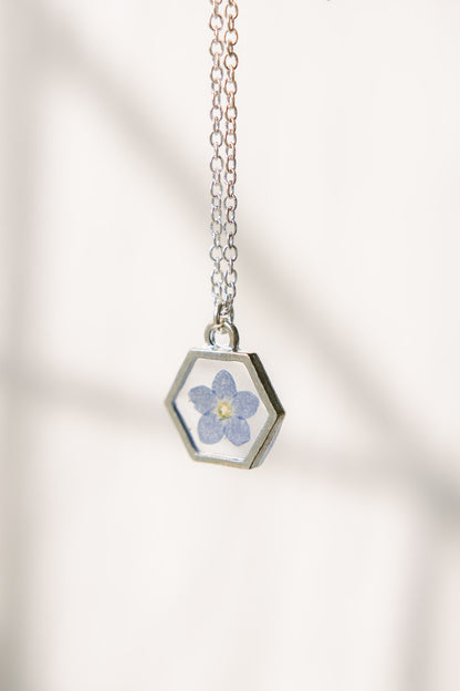 Forget Me Not Pendant Necklace